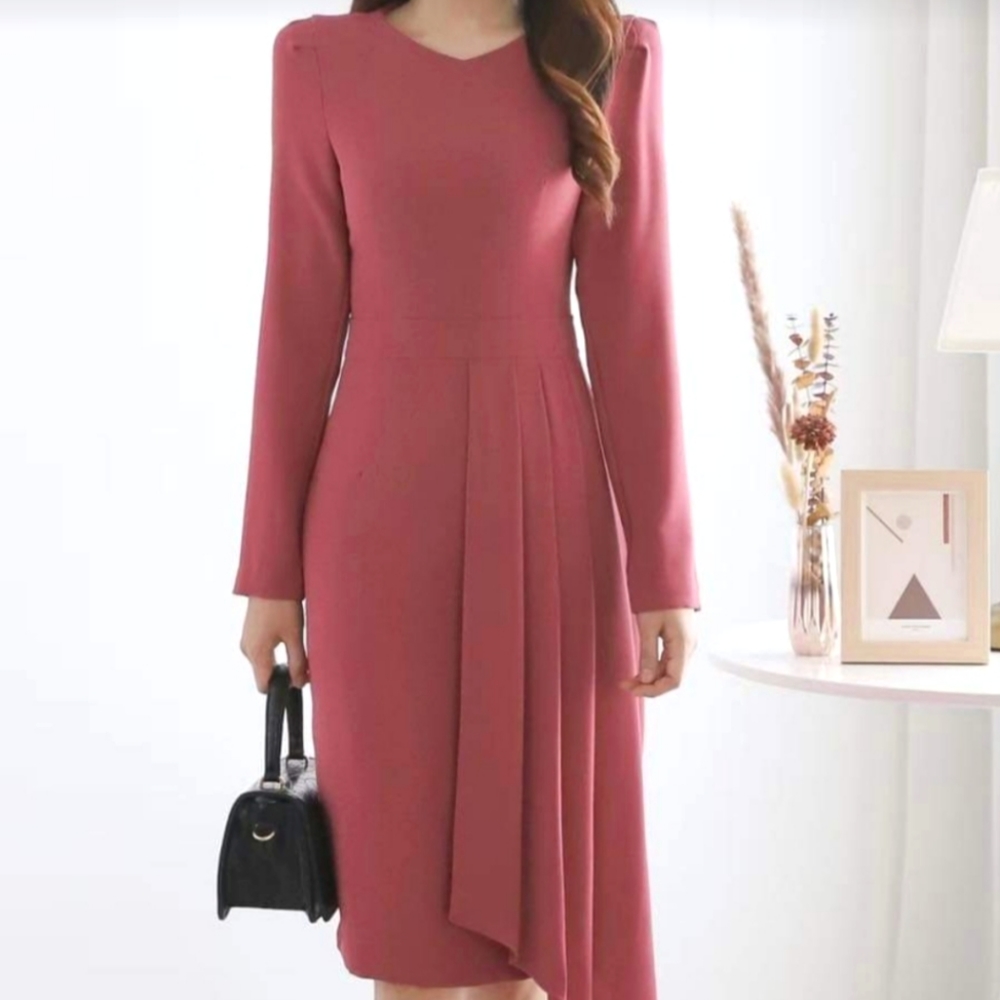 Korean fashion, dress, rose, size S